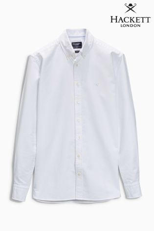 White Hackett Oxford Shirt